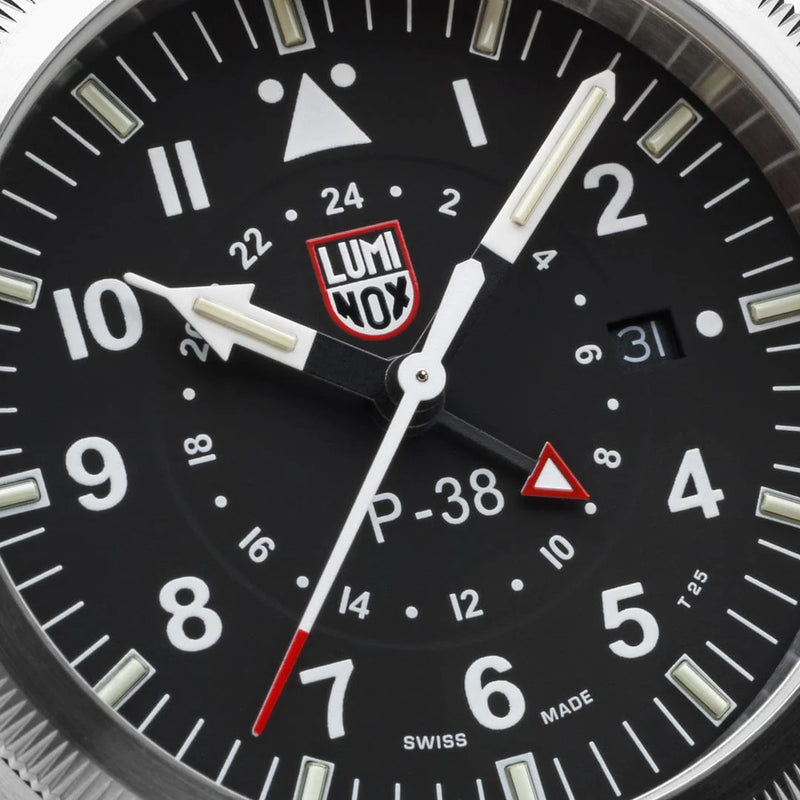 Luminox P-38 LIGHTNING GMT Pilot Watch - 44mm – ShopCGX Luminox P-38 LIGHTNING GMT Pilot Watch - 44mm – ShopCGX