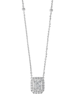Effy 14K White Gold Diamond Necklace