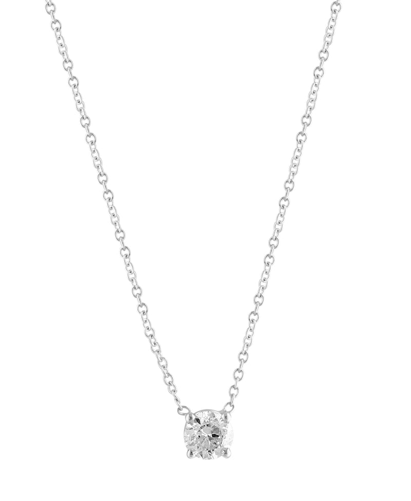 Effy 14K White Gold Diamond Pendant Necklace