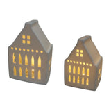 C&F Home Ceramic White House Figurines - Set of 2