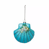 C&F Home Scallop Shell Glass Ornament