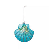 C&F Home Scallop Shell Glass Ornament
