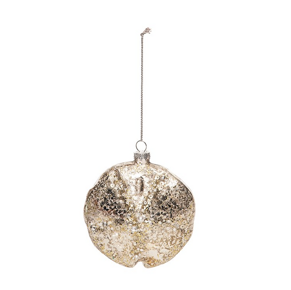 C&F Home Glass Gold Sand Dollar Ornament