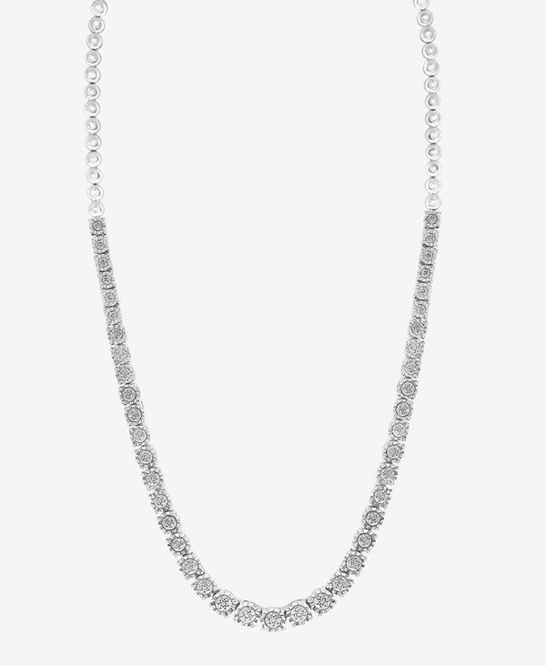 Effy 925 Sterling Silver Diamond Necklace