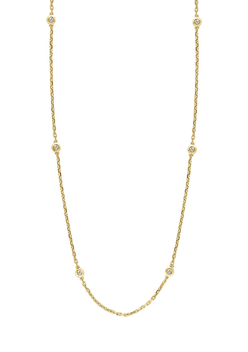 Effy 925 Sterling Silver & 14K Yellow Gold Diamond Necklace