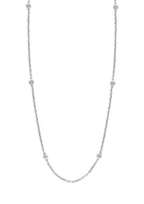 Effy 925 Sterling Silver Diamond Station Necklace