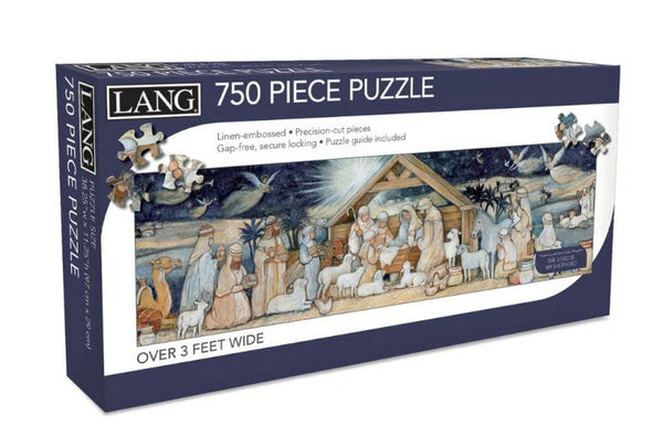 Lang Nativity Set Puzzle 750 Piece Panoramic Puzzle