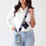 Save The Girls Clip & Go Strap w/Zippered XOXO Pouch Lanyard