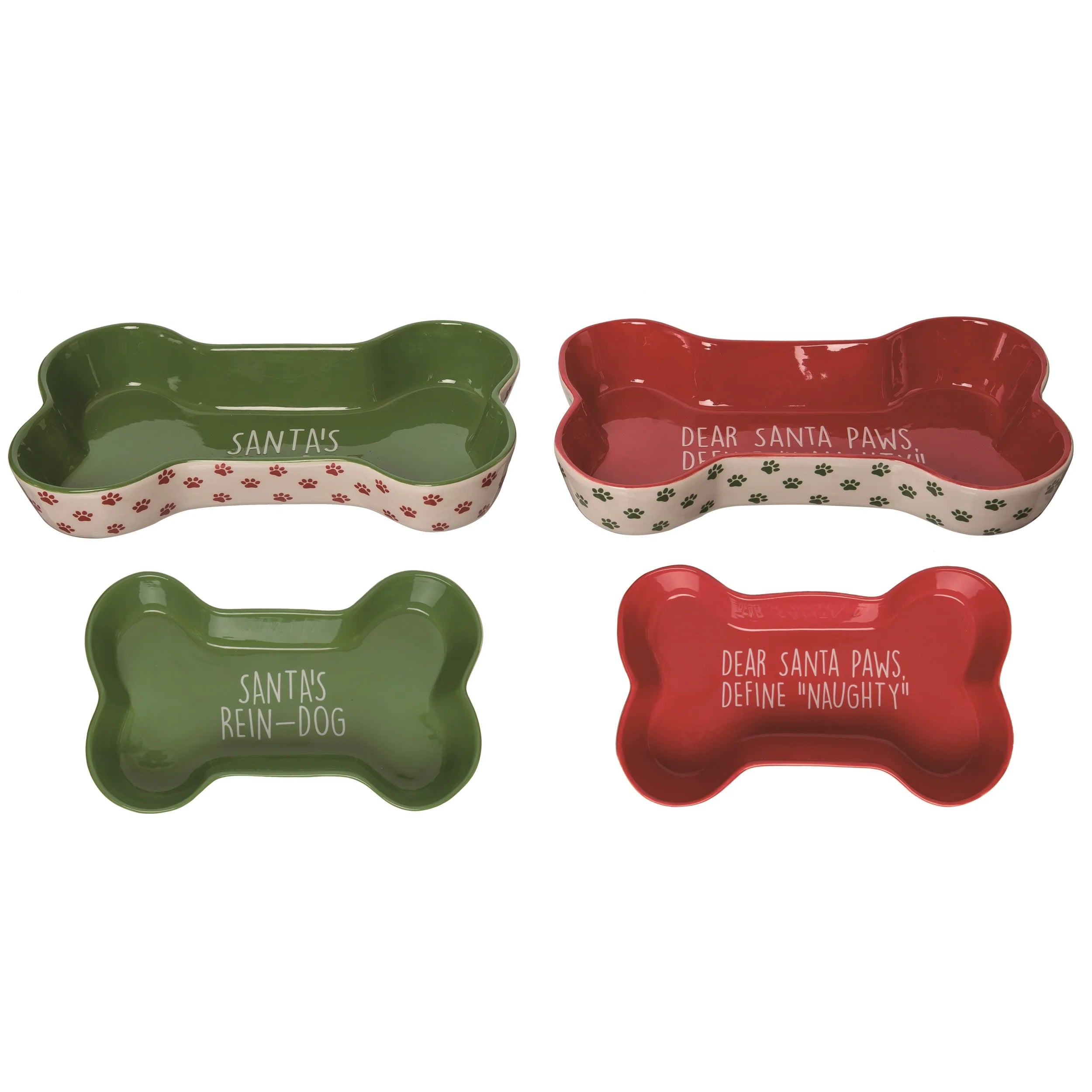 Transpac Holiday Pet Bowl