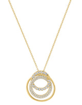 Effy 925 Sterling Silver & 14K Yellow Gold Diamond Pendant Necklace