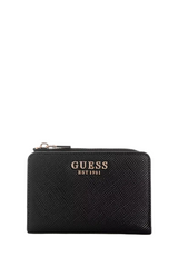 GUESS Laurel II Saffiano Zip Around Card Case Wallet