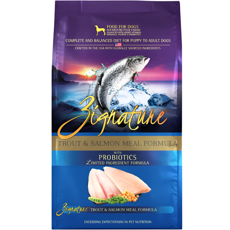 Zignature Trout & Salmon Formula Dry Dog Food - 4 lbs.