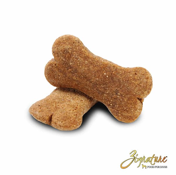 Zignature Turkey Formula Ziggy Bars Biscuit Dog Treats - 12 oz.