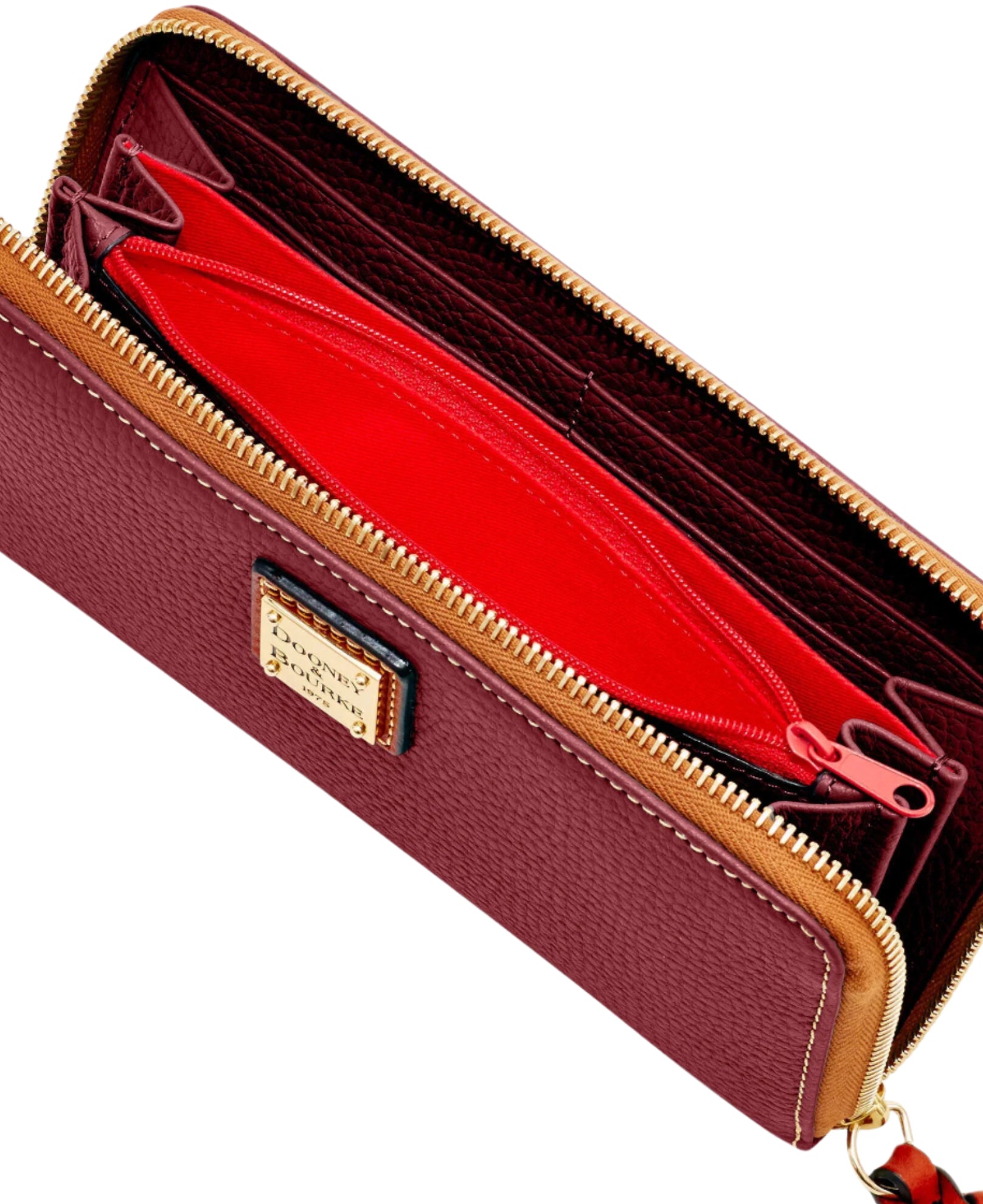 Dooney & Bourke Pebble Grain Large Zip Around Wristlet