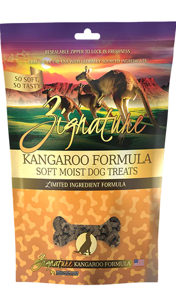 Zignature Kangaroo Soft Moist Dog Treats - 4 oz.