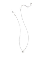 Kendra Scott Leanne Silver Short Pendant Necklace - Black Granite