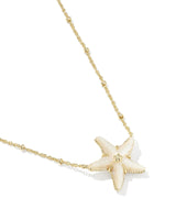 Kendra Scott Parker Starfish Gold Short Pendant Necklace - Natural Mother Of Pearl