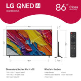 LG 86" Class 82A Series QNED AI 4K UHD Smart webOS TV