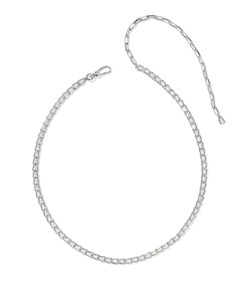 Kendra Scott Bella Silver Tennis Necklace – ShopCGX