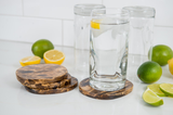 Lipper International Acacia  Burl Finish Coaster Set - 4 Piece