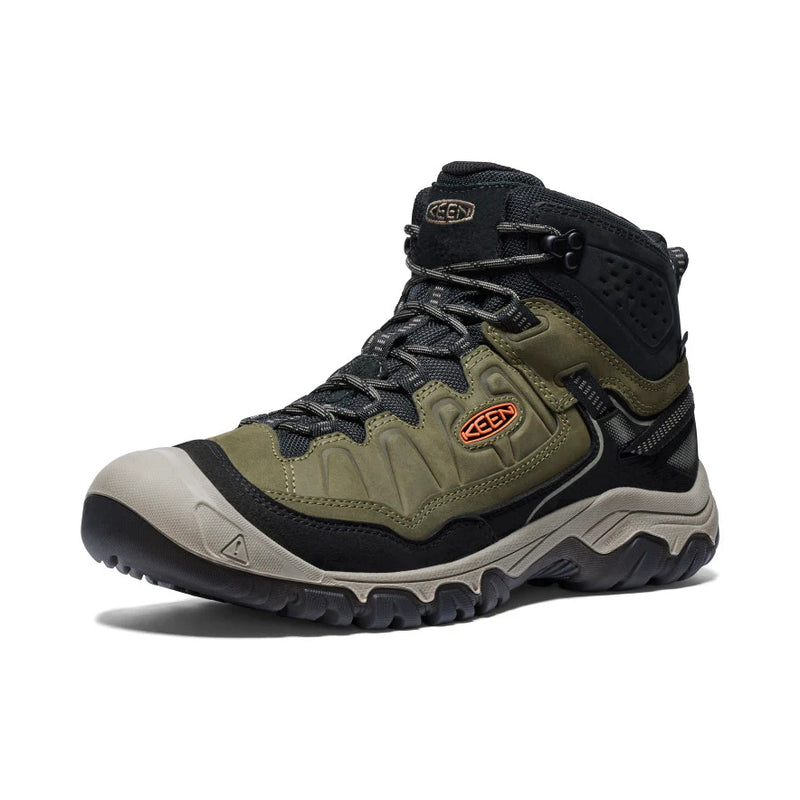 KEEN Men's Targhee 4 Mid Height Waterproof Hiking Boots – Durable, Comfortable, All-Terrain Traction