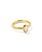 Kendra Scott Mini Elyse Luxe Gold Band Ring - Size 7