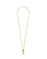 Kendra Scott Daphne Crystal Frame Gold Toggle Necklace - Mother of Pearl