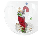 Swarovski Holiday Cheers Stocking & Candy Ball Ornament