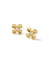 Kendra Scott Leanne Gold Stud Earrings - Mother of Pearl