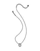 Kendra Scott Skeleton Gunmetal Short Pendant Necklace