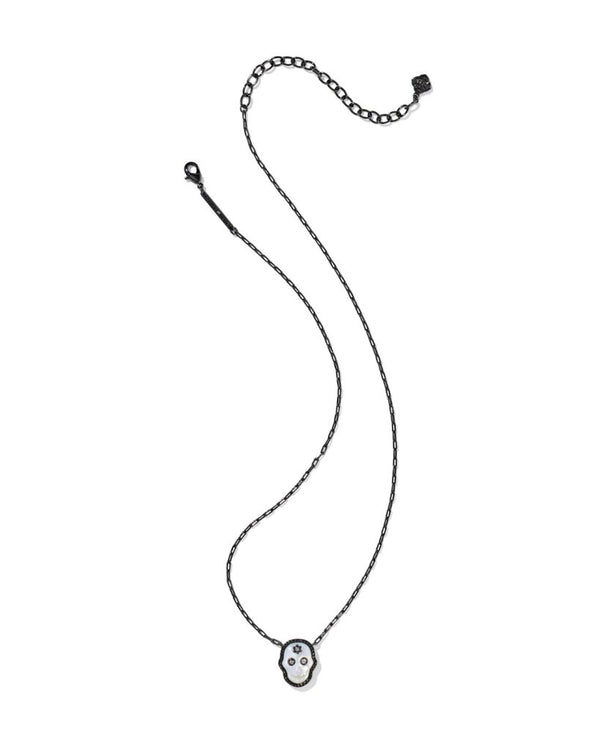Kendra Scott Skeleton Gunmetal Short Pendant Necklace