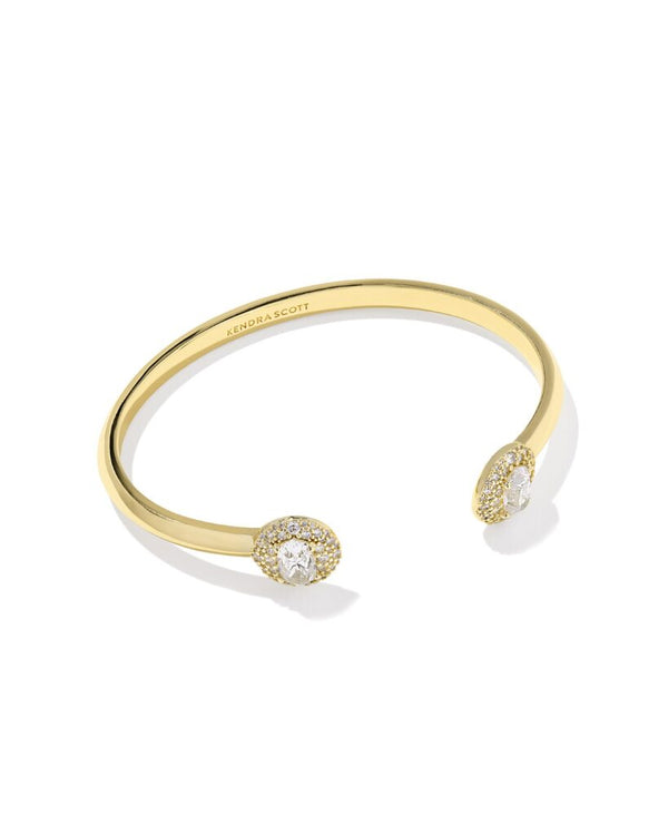 Kendra Scott Bella White Cubic Zirconia Cuff Bracelet