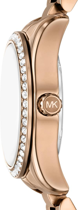 Michael Kors Womens Lexington Lux Rose-Gold Watch
