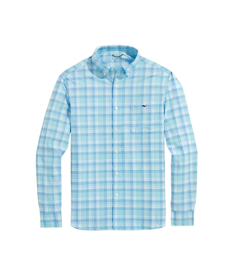 Vineyard Vines Mens On-The-Go Plaid Long Sleeve Button Down Shirt ShopCGX Vineyard Vines Mens On-The-Go Plaid Long Sleeve Button Down Shirt ShopCGX