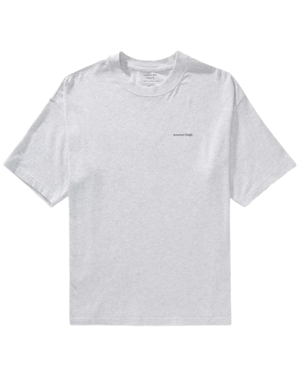 American Eagle Mens AE Boxy Oversized Logo Graphic Short Sleeve T-Shirt