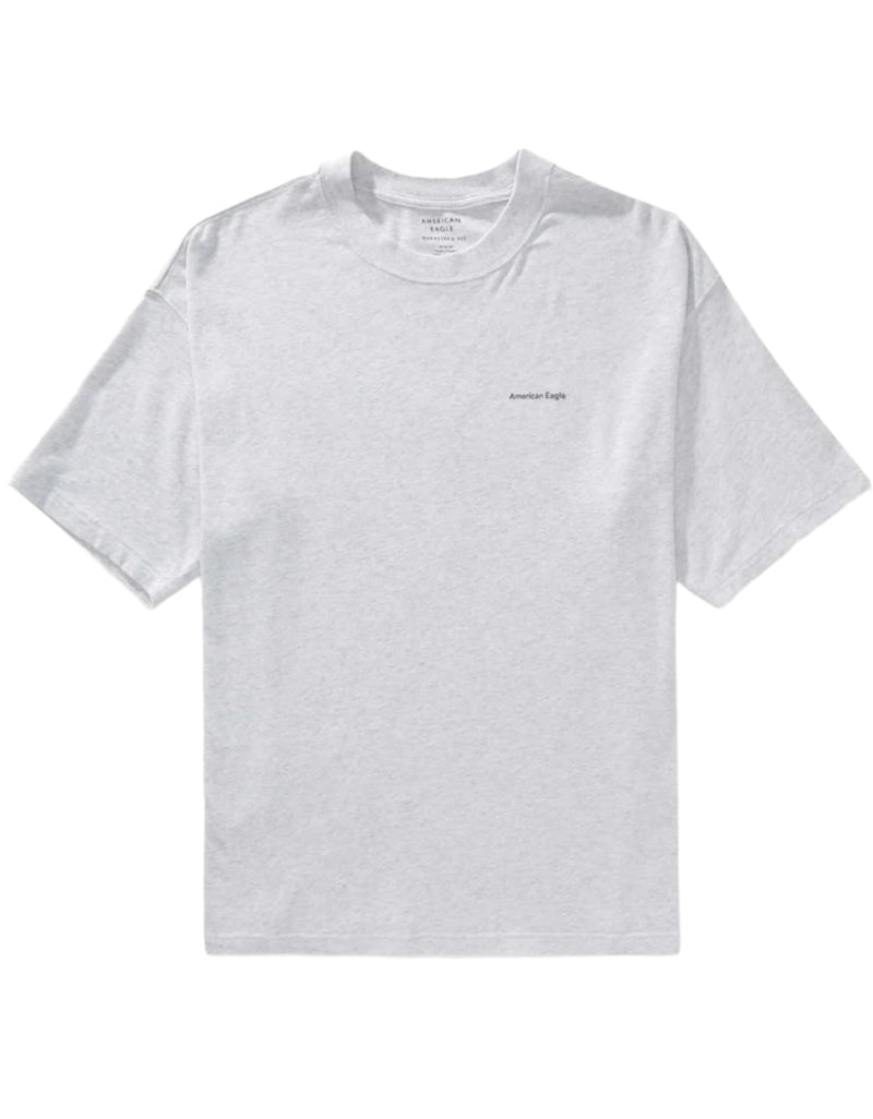 American Eagle Mens AE Boxy Oversized Logo Graphic Short Sleeve T-Shirt