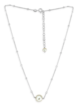 Effy 925 Sterling Silver Freshwater Pearl Station Necklace