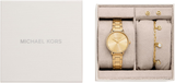 Michael Kors Womens Pyper Gold Watch Set