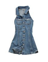 American Eagle Womens AE Denim Sleeveless Mini Dress