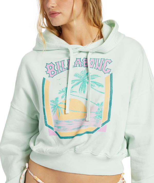 Billabong Womens All Time Fleece Pullover Hoodie Sweatshirt