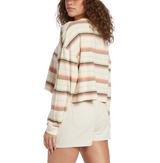 Billabong Womens Beach Boyfriend Stripe Long Sleeve T-Shirt