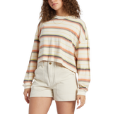 Billabong Womens Beach Boyfriend Stripe Long Sleeve T-Shirt