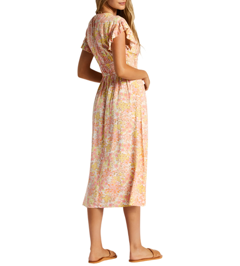 Billabong Womens Picnic Date Midi Dress