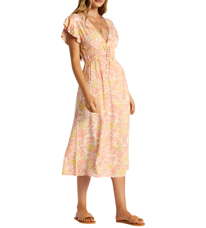 Billabong Womens Picnic Date Midi Dress