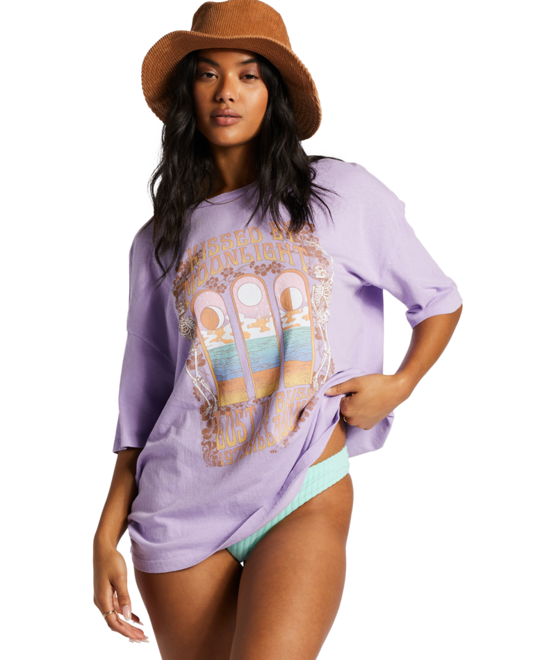 Billabong Womens Moonlight Kiss Short Sleeve T-Shirt