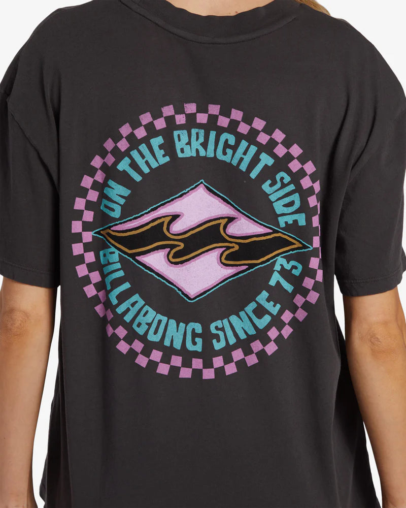 Billabong Womens Bright Side Basic Short Sleeve T-Shirt
