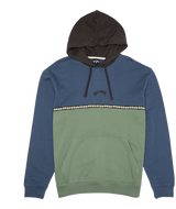 Billabong Mens Wave Washed Blocked Pullover Fleece Hoodie