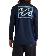 Billabong Mens Crayon Wave Long Sleeve Rashguard T-Shirt