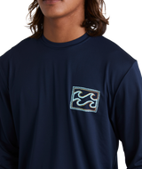 Billabong Mens Crayon Wave Long Sleeve Rashguard T-Shirt