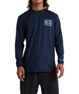 Billabong Mens Crayon Wave Long Sleeve Rashguard T-Shirt